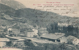 AXAT - N° 310 - VUE GENERALE - QUARTIER DE LA GARE ET VILLAGE - Axat