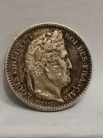 25 CENTIMES ARGENT 1848 A PARIS LOUIS PHILIPPE 141651 EX. FRANCE / BELLE PATINE - 25 Centimes
