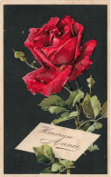 FÊTES ET VOEUX - Heureuse Année - Rose - Colorisé - Carte Postale Ancienne - Año Nuevo