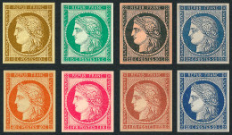 1849-50 France, Cérès 8 Timbres Neuf ** Av. Gomme Yv.1-8 Magnifique Reproduction - 1849-1850 Ceres