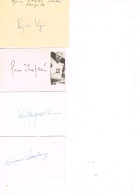 JEUX OLYMPIQUES - AUTOGRAPHES DE MEDAILLES OLYMPIQUES - CONCURRENTS DE SUEDE - - Autographes