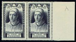 FRANCE - N° 766 - Jean FOUQUET - Variété à La Pointe Tenant à Normal BdF. ** - Unused Stamps