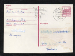 ALLEMAGNE Carte Lettre BERLIN  Carte Postale Lettre 1985  état Impeccable Envoi En FRANCE 80 CAYEUXsur Mer LE Tréport - Lettres & Documents