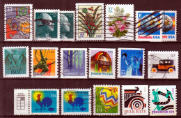 Action !! SALE !! 50 % OFF !! ⁕ USA / United States ⁕ Collection / Lot Of 18 Used Stamps - Colecciones & Lotes