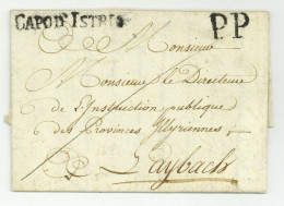 CAPO D'ISTRIA + PP Capo Koper Slowenien Llubljana 1811 Departement Conquis RRR - 1792-1815: Départements Conquis