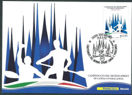 Italia, Italy, Italien, Italie 2015 ; Campionato Del Mondo Di Canoa: Maximum Card E Anche FDC Con Annullo Speciale - Kanu