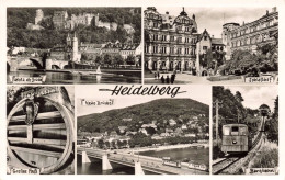 ALLEMAGNE - Heidelberg - Neine Brücke - Grosses Fass - Multivues - Carte Postale Ancienne - Heidelberg