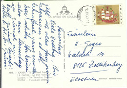 GRECE 1989:  CP Ill. De La Canée Pour Genève - Storia Postale