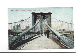 CPA NEW YORK CITY  THE CABLES, BROOKLIN BRIDGE En 1919! - Brooklyn