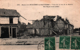 CPA - ROSIÈRES En SANTERRE - Coin De La Rue De La Mairie(Ruines Guerre 1914-16) - Edition Baudinière - Rosieres En Santerre