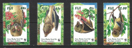 FIDJI. N°813-6 De 1997. WWF Chauve-souris. - Bats