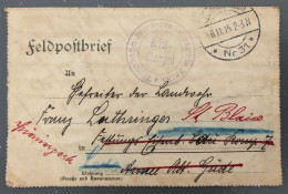 Allemagne, WW1, Feldpost 6.11.1915 - (B2556) - Feldpost (Portofreiheit)