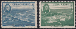 1958-456 CUBA REPUBLICA 1958 MNH DAYTON HEDGES TEXTILERA ARIGUANABO. - Ungebraucht