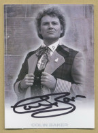 Colin Baker - Doctor Who - Signed Homemade Trading Card - COA - Actors & Comedians