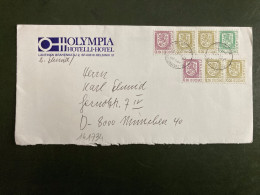 LETTRE OLYMPIA HOTELLI HOTEL TP 0,50 + 0,20 X2 + 0,10 X2 OBL.8 7 81 HELSINKI - Covers & Documents