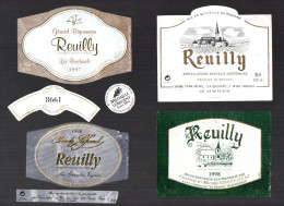 REUILLY   LOT DE 4 ETIQUETTES DE VIN LOT  49 - Colecciones & Series