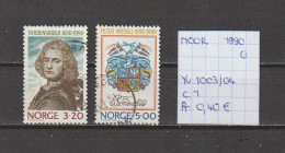 (TJ) Noorwegen 1990 - YT 1003/04 (gest./obl./used) - Usados