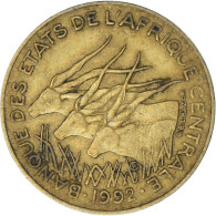 Monnaie, États De L'Afrique Centrale, 10 Francs, 1992 - República Centroafricana