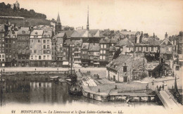 FRANCE - Honfleur - La Lieutenance Et Le Quai Sainte Catherine - Carte Postale Ancienne - Honfleur