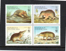 Dominicana 1994 Set WWF/animals Stamps (Michel 1698/1701) MNH - Dominicaine (République)