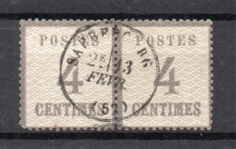 !!! ALSACE LORRAIRE PAIRE DU N°3b BURRELAGE RENVERSE COTE 520 EURO - Used Stamps