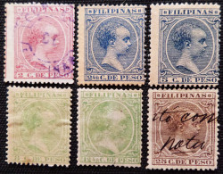 Espagne > Colonies Et Dépendances > Philipines 1890 King Alfonso XIII  Edifil N° 80 à 83_85_87 - Philippines