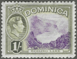 Dominica. 1938-47 KGVI. 1/- MH. SG 106 - Dominica (...-1978)