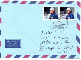 70766 - Bund - 1986 - 2@80Pfg Friedrich Der Grosse A LpFDC BONN -> Chicago, IL (USA) - Covers & Documents