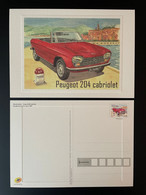 France 2021 Stationery Entier Ganzsache Peugeot 204 Cabriolet Carte Premium Route Nationale N7 Car Voiture Auto Fête - PAP: TSC Und Halboffizielle Aufdrucke