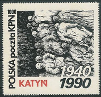 Poland SOLIDARITY (S043): KPN Katyn (2) - Solidarnosc Vignetten