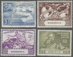 Dominica. 1949 75th Anniv Of Universal Postal Union (UPU). MH Complete Set. SG 114-117 - Dominica (...-1978)