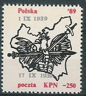 Poland SOLIDARITY (S074): KPN 1 IX 39 (white) - Vignette Solidarnosc