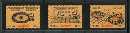 Poland SOLIDARITY (S156): National Agreement (brown-yellow 3x) - Solidarnosc Labels