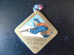 Insigne Cartonné " Journée Du Poilu, 1915 " - 1914-18