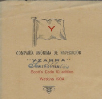 1919 NAVIGATION  ENTETE  PAVILLON HOUSEFLAG Compania Anonima De Navegacion Yzarra Bilbao Espagne  Sign. &  Cachet Comm. - 1900 – 1949