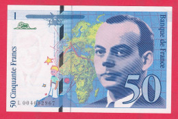 France-1992--billet  50F "St Exupéry"  N°  L 004682967 ---SPL -- .....Excellent  état - 50 F 1992-1999 ''St Exupéry''