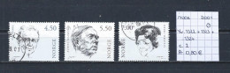 (TJ) Noorwegen 2001 - YT 1322 + 1323 + 1324 (gest./obl./used) - Oblitérés