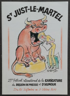 Programme (2 Pages) 15x21 - Festival Int. De La Caricature, Du Dessin De Presse... St Just-le-Martel - Illustration Cabu - Cabu