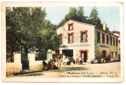 CPA Carte Postale / 43 Haute-Loire, Velay, Montfaucon / Cim / Hôtel De L'Avenue - Faure-Lerissel. - Montfaucon En Velay