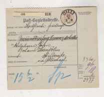 SLOVENIA,Austria 1900 CELJE CILLI  Parcel Card - Slowenien