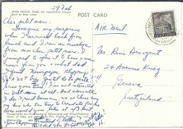 INDE Ca.1965:  CP Ill. De New Delhi Pour GENEVE (GE, Suisse) - Lettres & Documents
