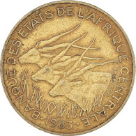 Monnaie, États De L'Afrique Centrale, 10 Francs, 1983 - República Centroafricana