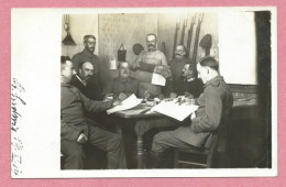 68 - ST LUDWIG - ST LOUIS - Carte Photo Militaire Allemande - Officiers - Landsturm Inf. Bat. OFFENBURG - Guerre 14/18 - Saint Louis