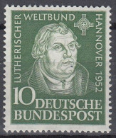 BRD 149, Postfrisch **, Martin Luther 1952 - Ungebraucht