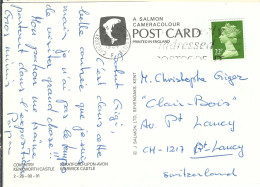 GRANDE BRETAGNE Ca.1984: CP Ill. De COVENTRY Pour Petit-Lancy (GE, Suisse) - Storia Postale