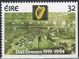 Irland Ireland Irlande - 75 Jahre Dáil Éireann (Irisches Parlament) (MiNr: 853 E) 1994 - Postfrisch ** MNH - Neufs