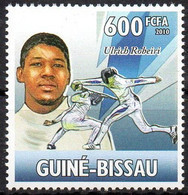 GUINEA-BISSAU 2010 - 1v - MNH - Fencing - Ulrich Robeiri - France - Escrime Esgrima Scherma Fechten ограждение 击剑 - Fechten