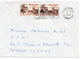 70799 - Frankreich - 1986 - 2@1,80F St Vianney A Bf FONTAINEBLEAU -> Ste Therese, PQ (Canada) - Cartas & Documentos