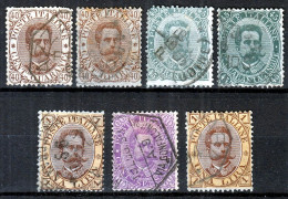 ⁕ ITALY 1889 ⁕ King Umberto I. Mi.50-53 ( Including 60c. Mi.52 ) ⁕ 7v Used - See Scan - Oblitérés