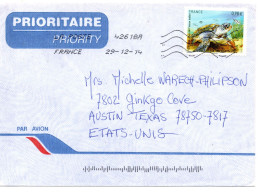 70803 - Frankreich - 2014 - €0,98 Schildkroete EF A LpBf 42618A -> Austin, TX (USA) - Tortues